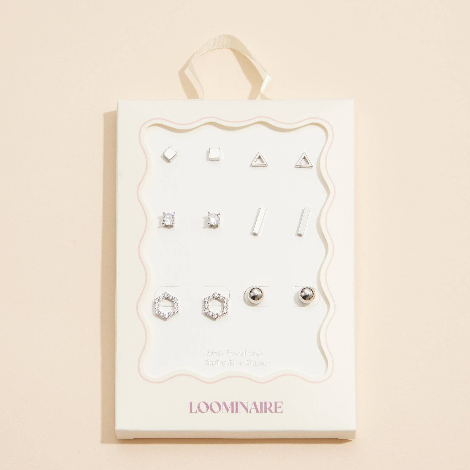 Classic Geometric Earring Set - 18K Gold Dipped