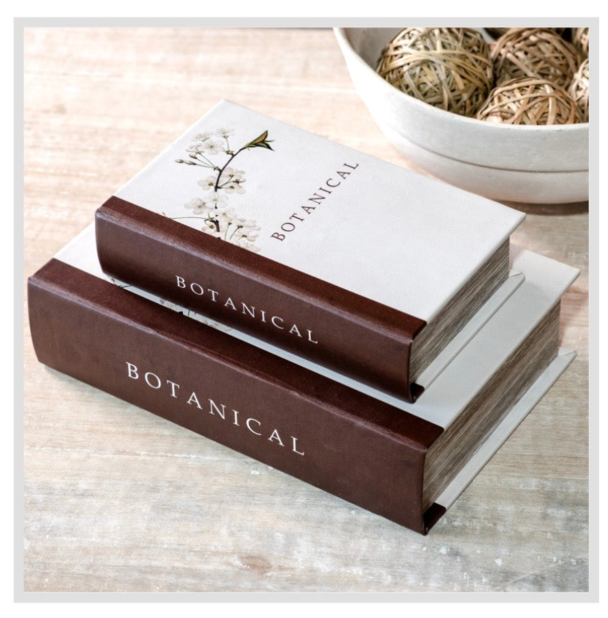 Botanical Decorative Storage Books