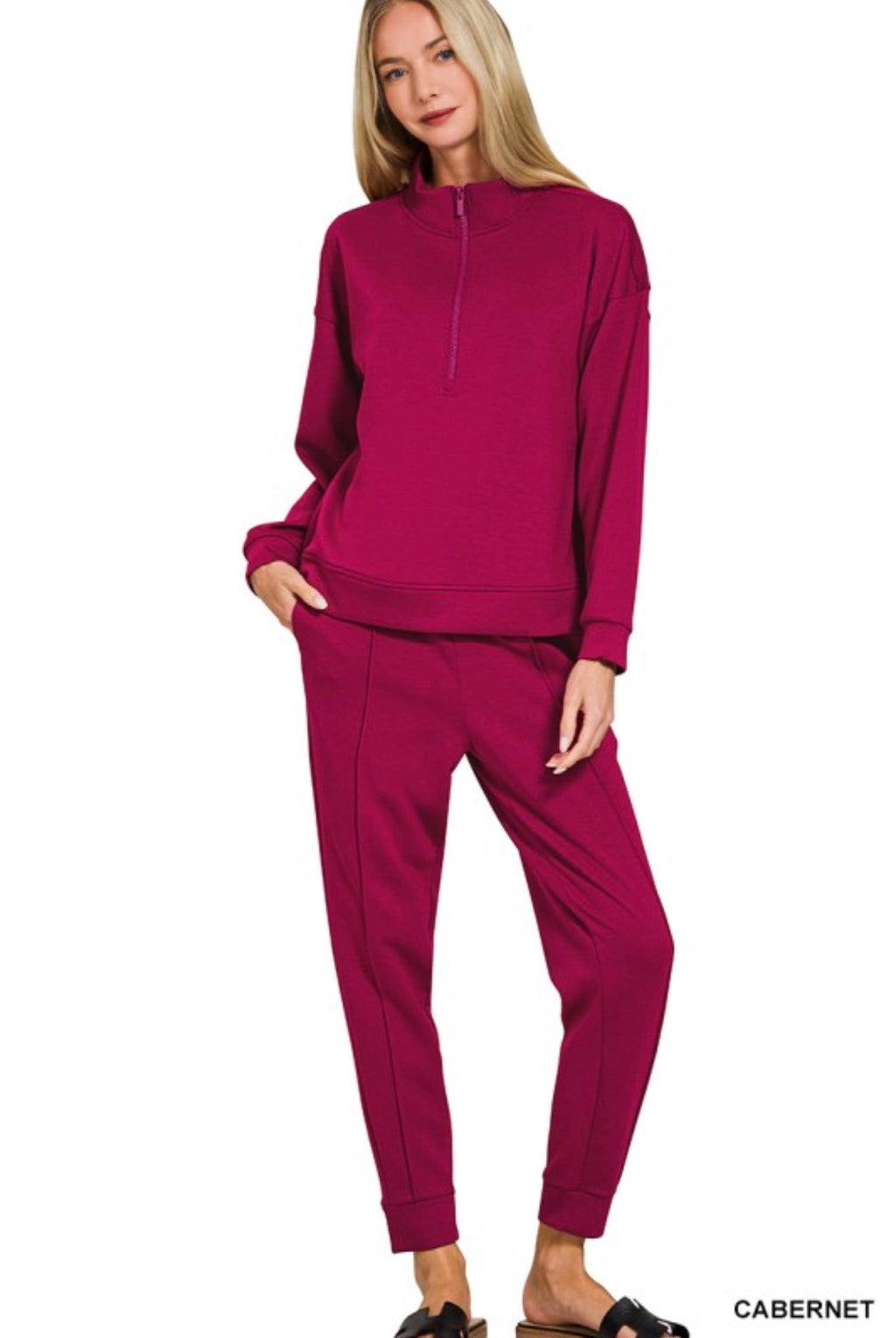 Scuba Half Zip Pullover Jogger Set
