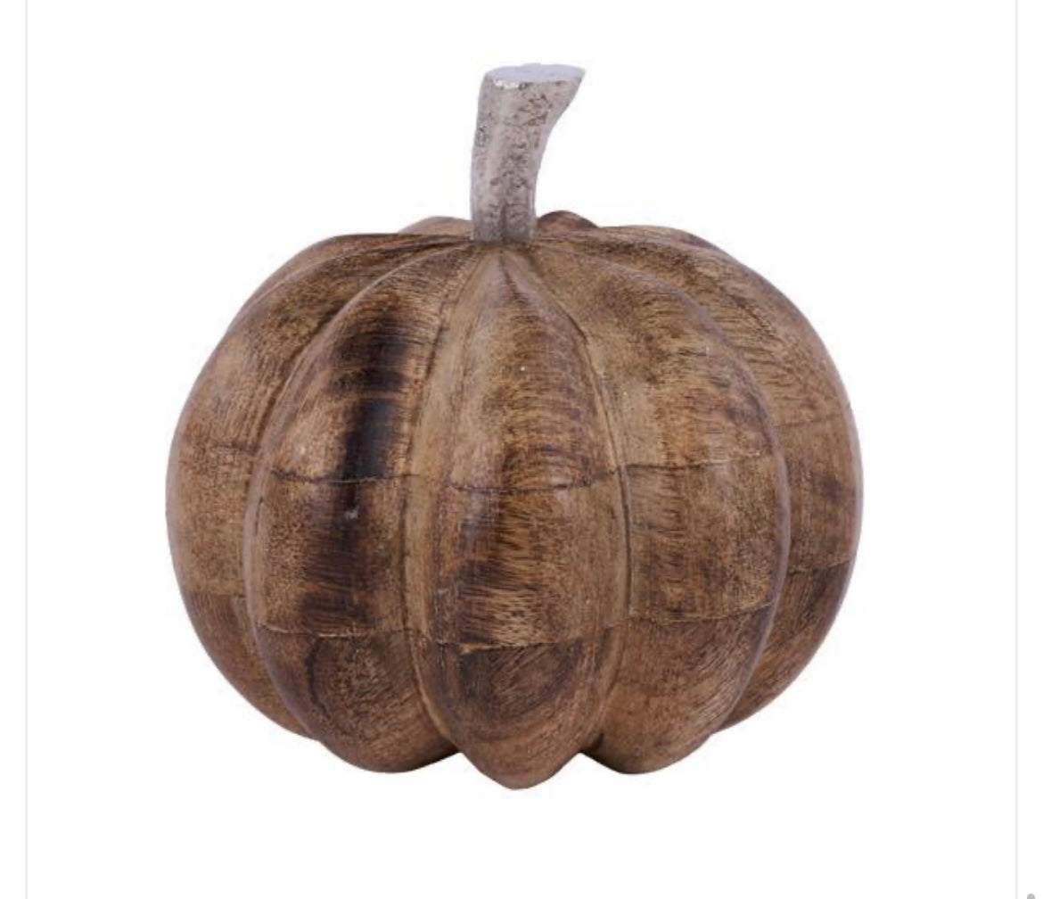 Mango Wood Pumpkin SM
