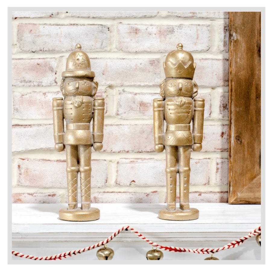 12.25" Gold Nutcracker