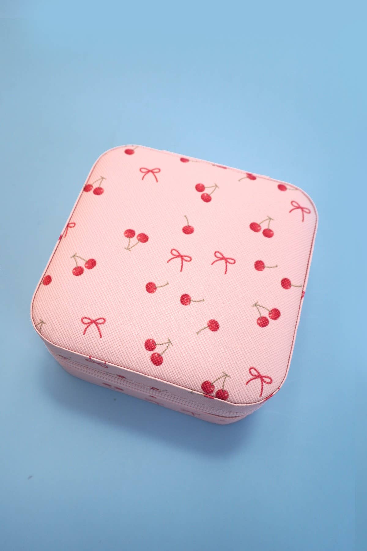 CHERRIES JEWELRY ORGANIZER TRAVEL BOX CASE