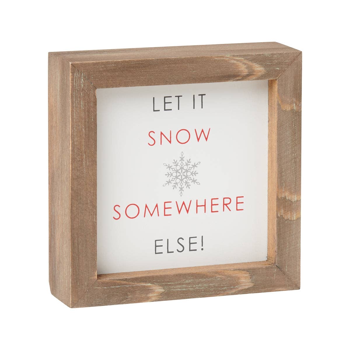 Let It Snow Christmas Framed Sign
