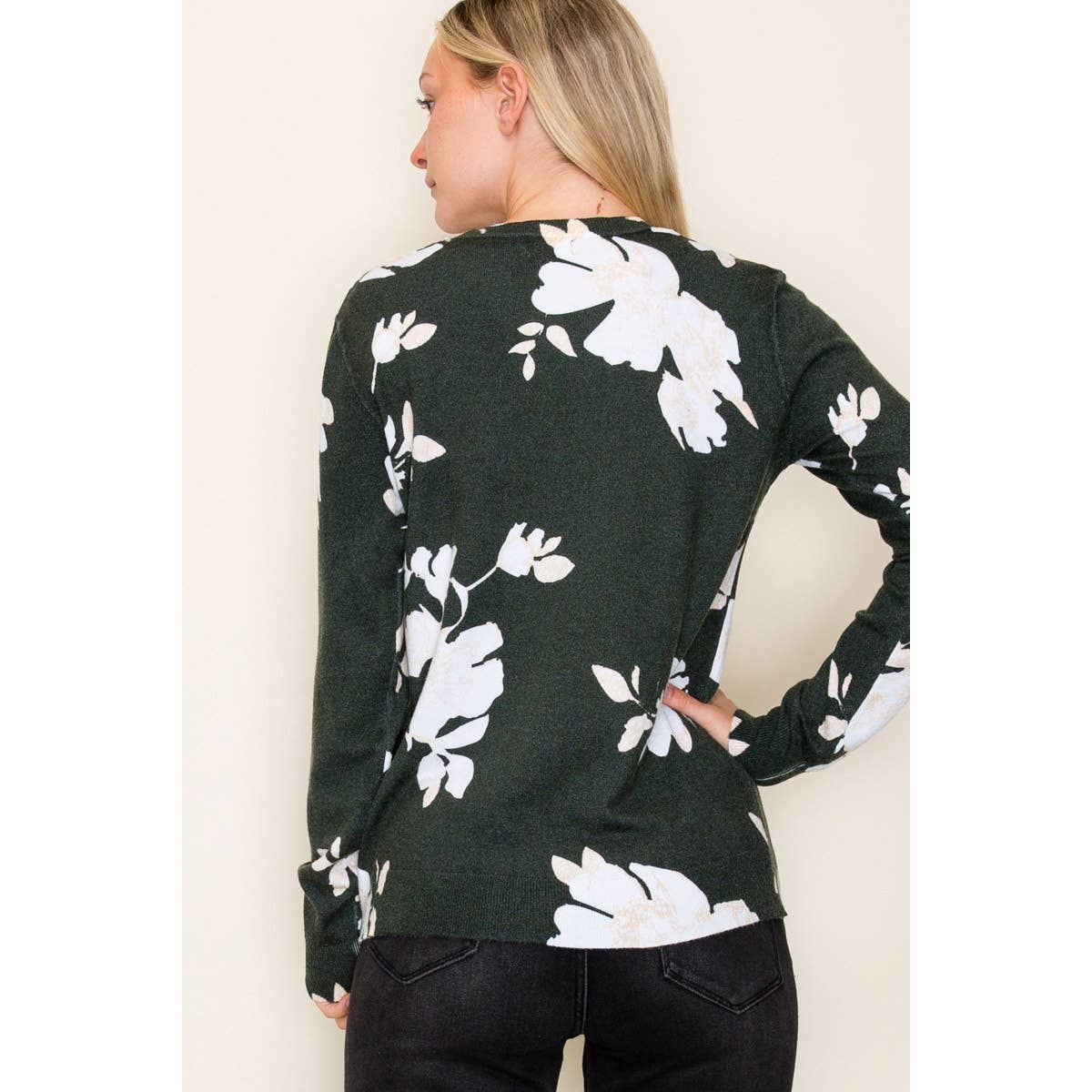 FLORAL PRINTED SWEATER