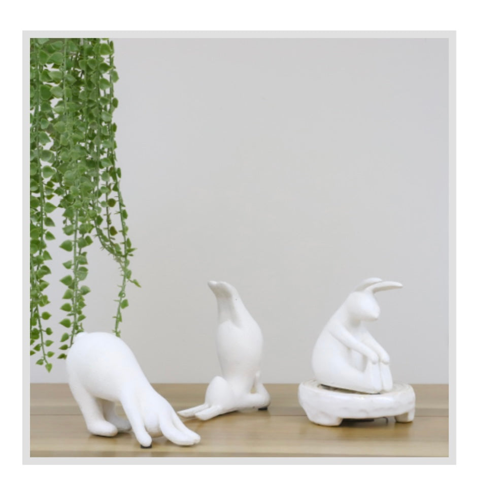 RESIN YOGA BUNNIES