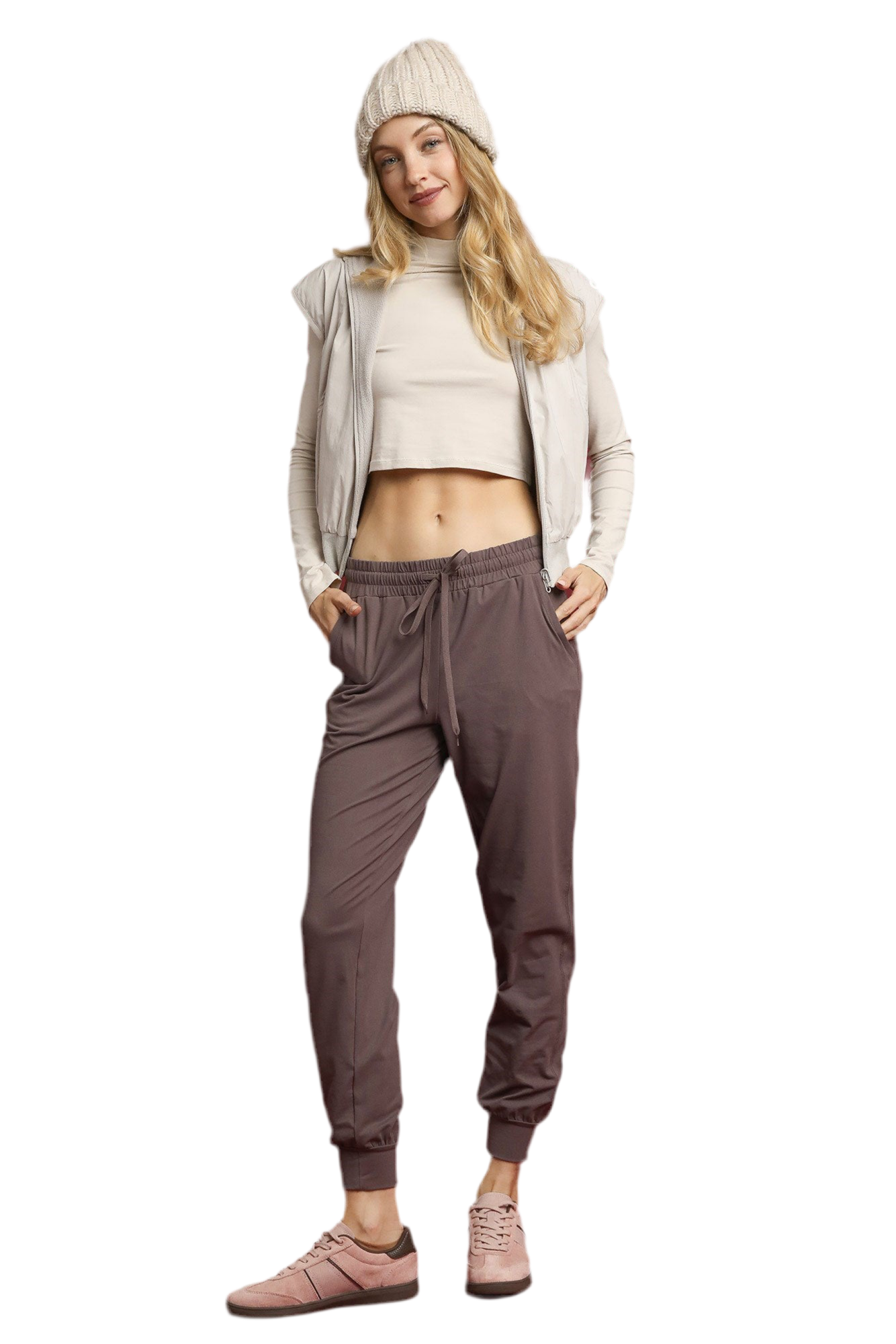 Elastic Drawstring Joggers