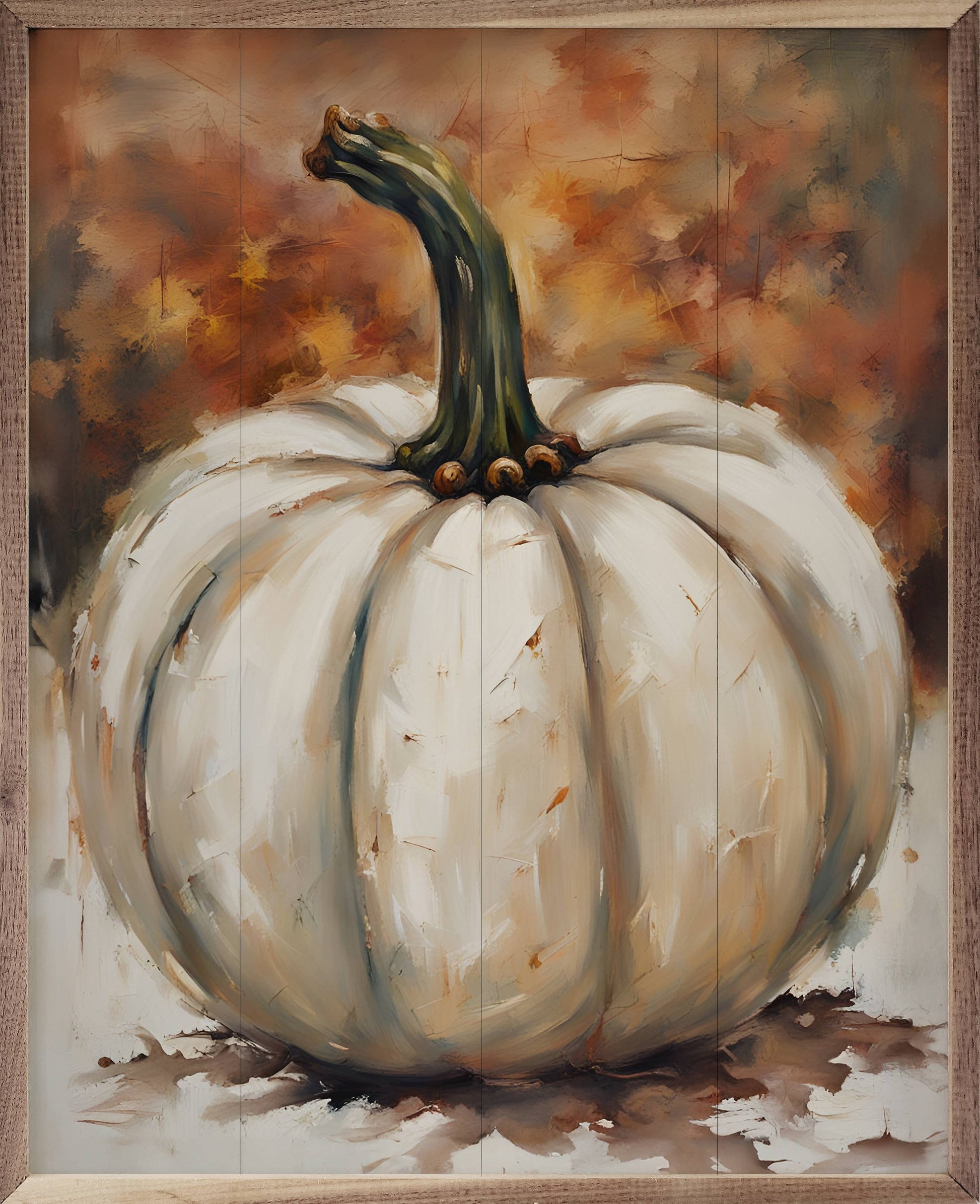 Single White Pumpkin 8x10