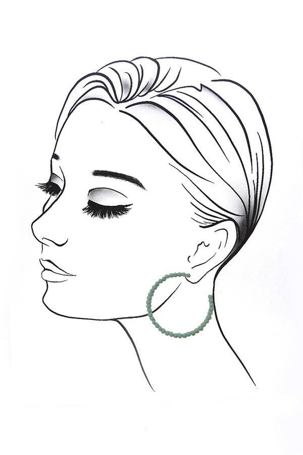 MATTE BUBBLE HOOP EARRINGS