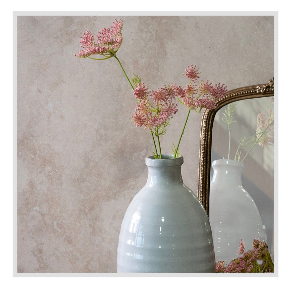 20" Pink Queen Anne's Lace Stem