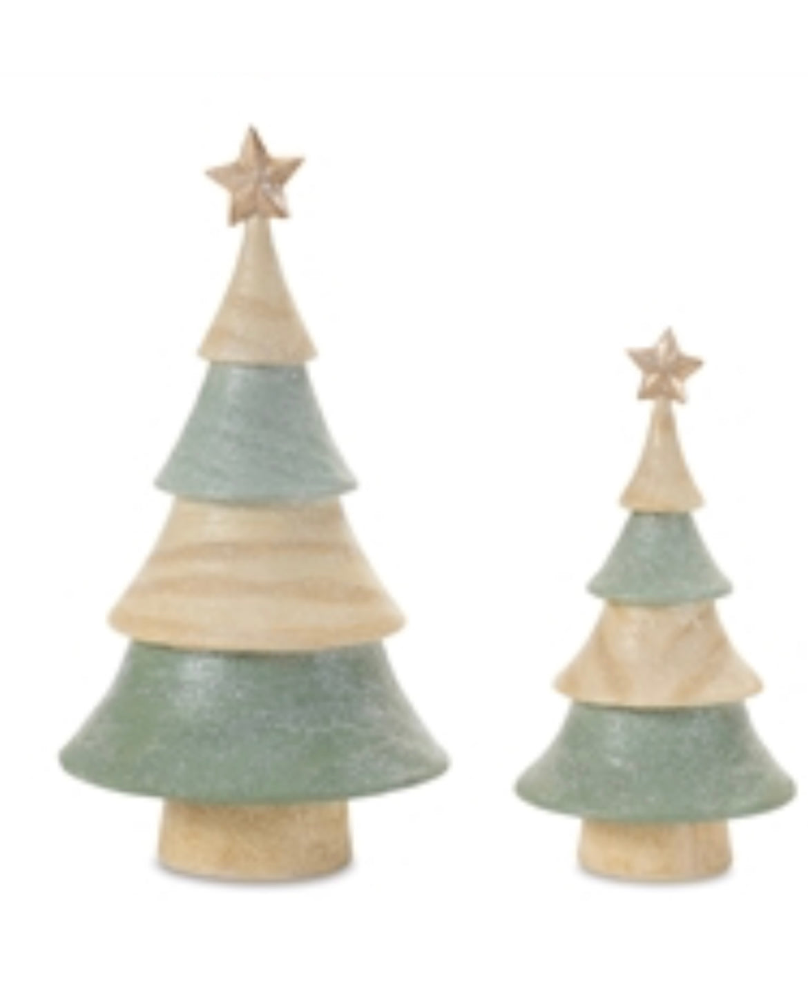 Light Green Tiered Tree with Star