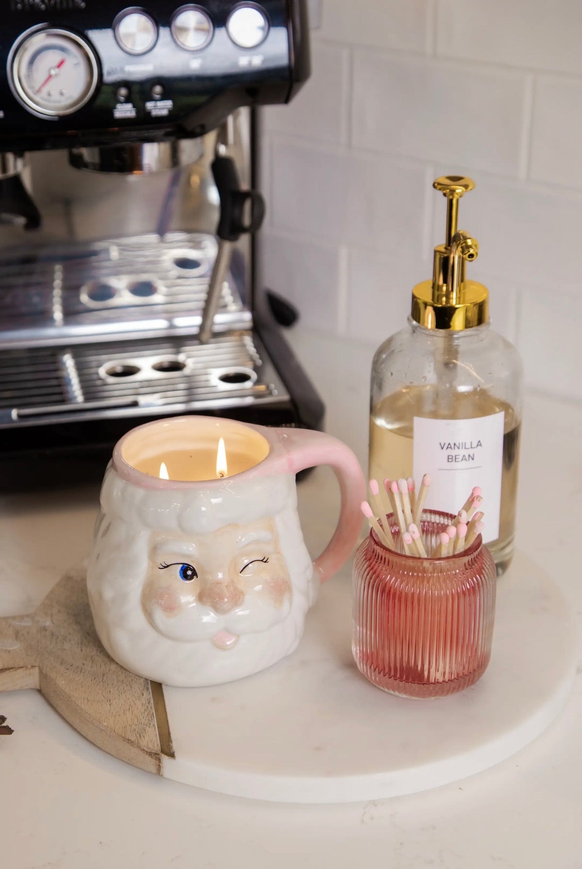 Sweet Grace Santa Mug Candle