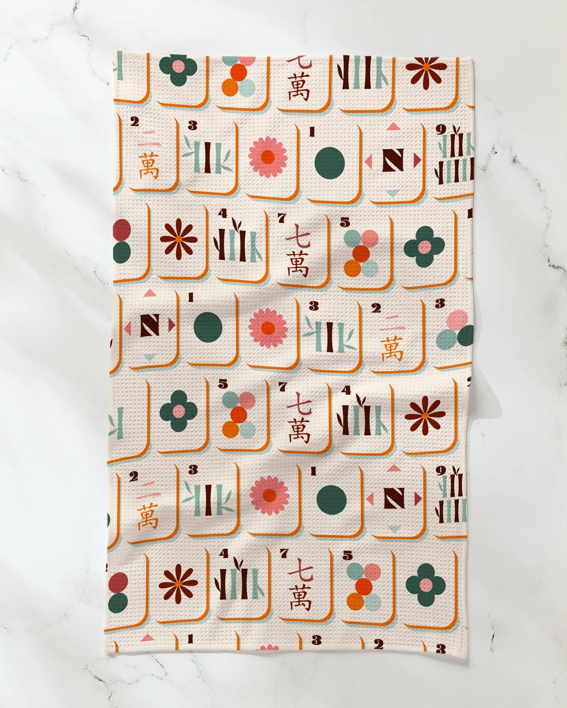 Cypress Tile Toss Tea Towel