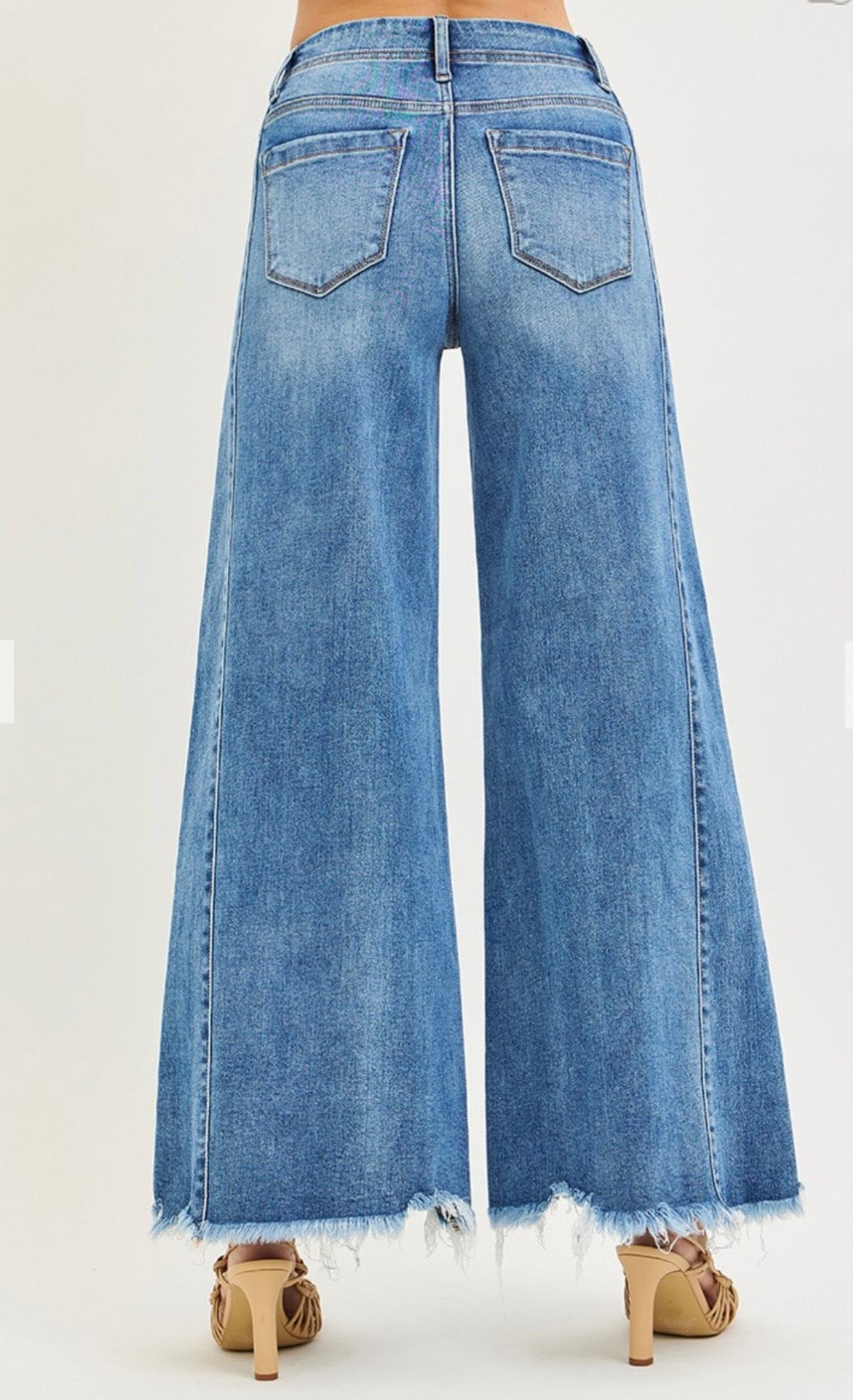 Risen High Rise Ankle Extra Wide Jean