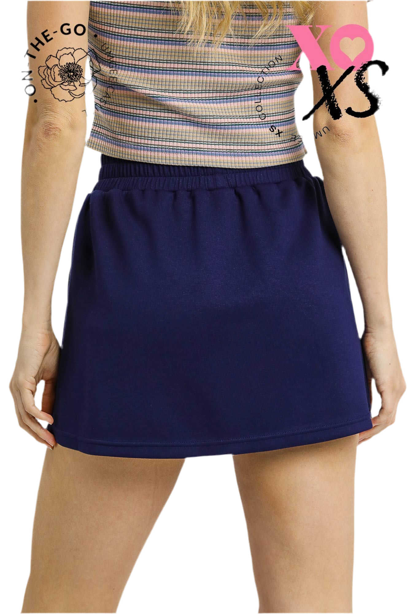 Navy Skort