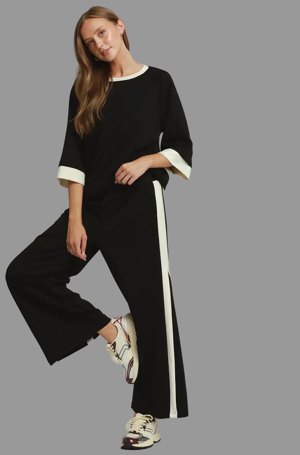Luxe Knit Butter Soft Color Block Pant
