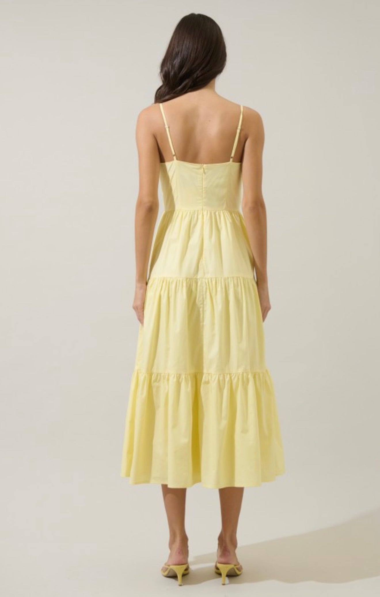 Poplin Bow Detail Maxi Dress