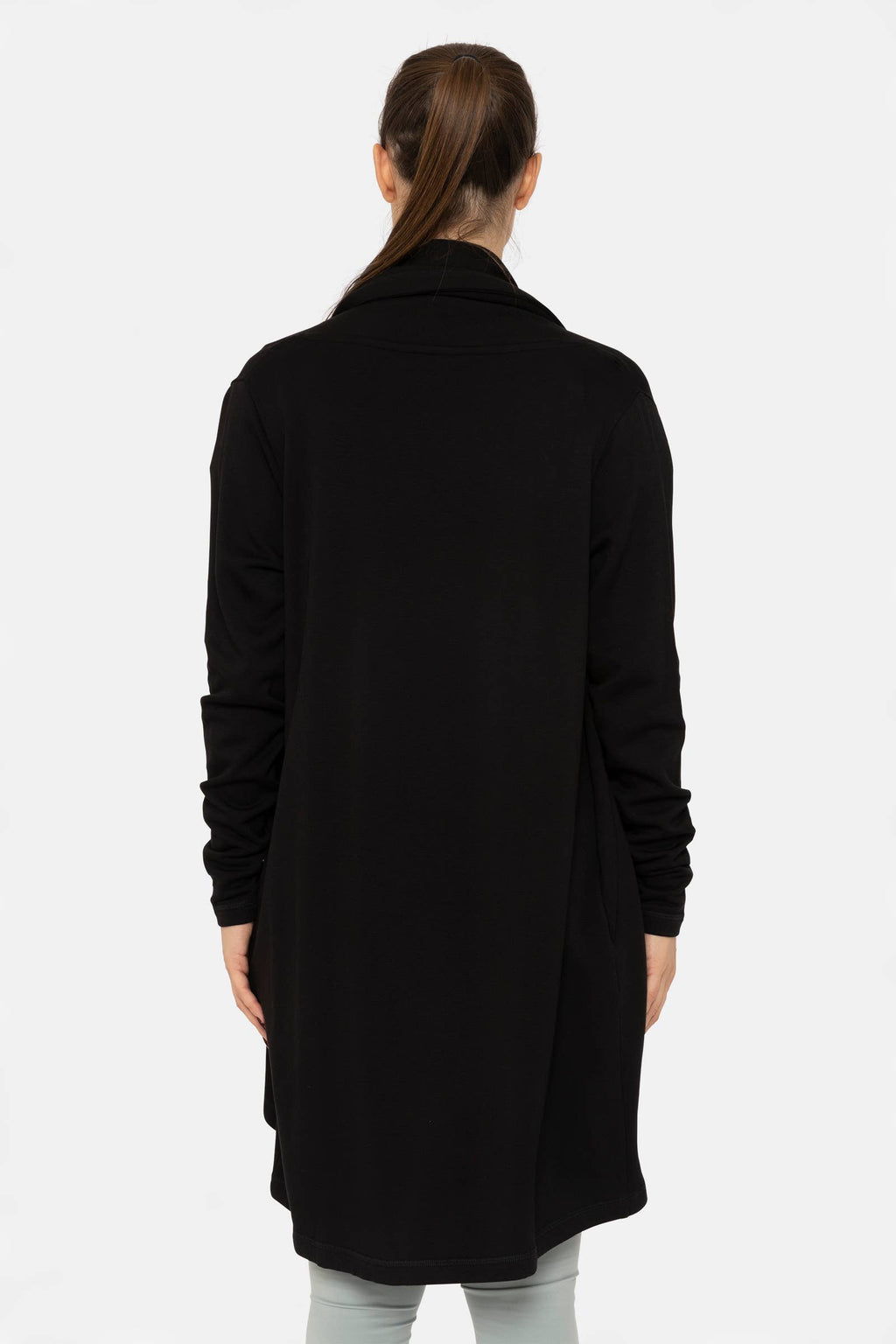 Fleece Lined Flowy Open Cardigan