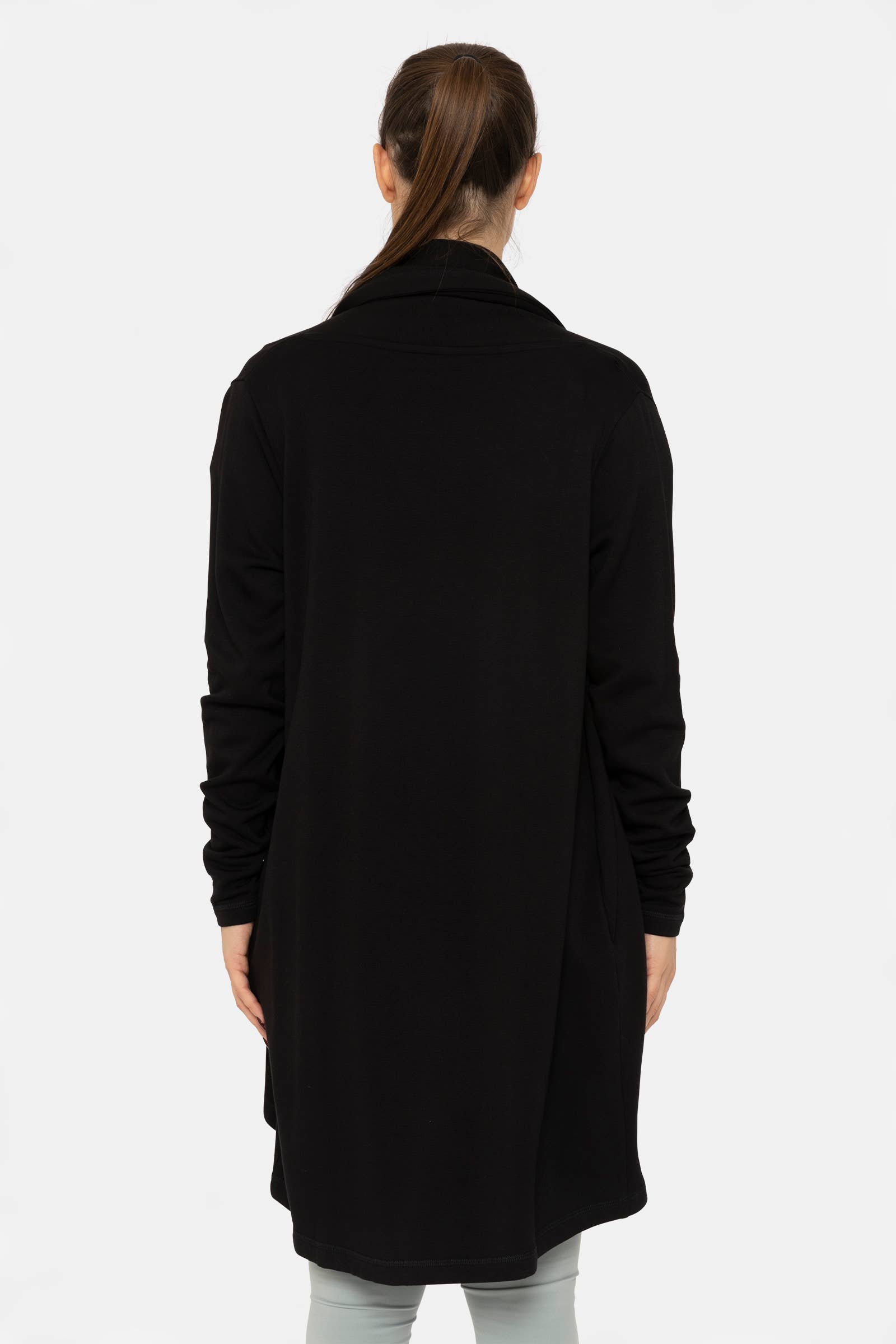 Fleece Lined Flowy Open Cardigan