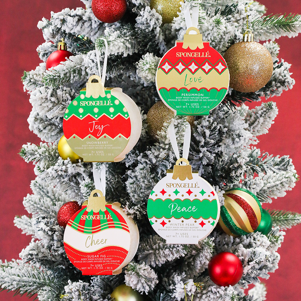 Spongelle Holiday Ornament Buffer Christmas Gift 