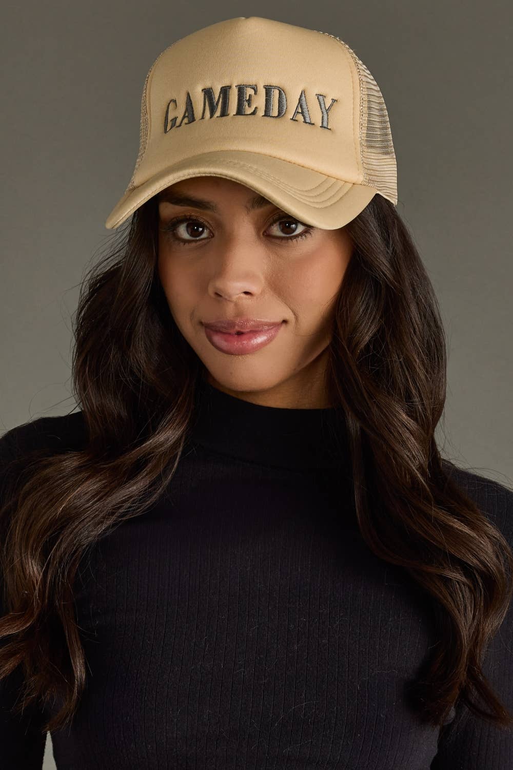 Tan Game Day Trucker Hat