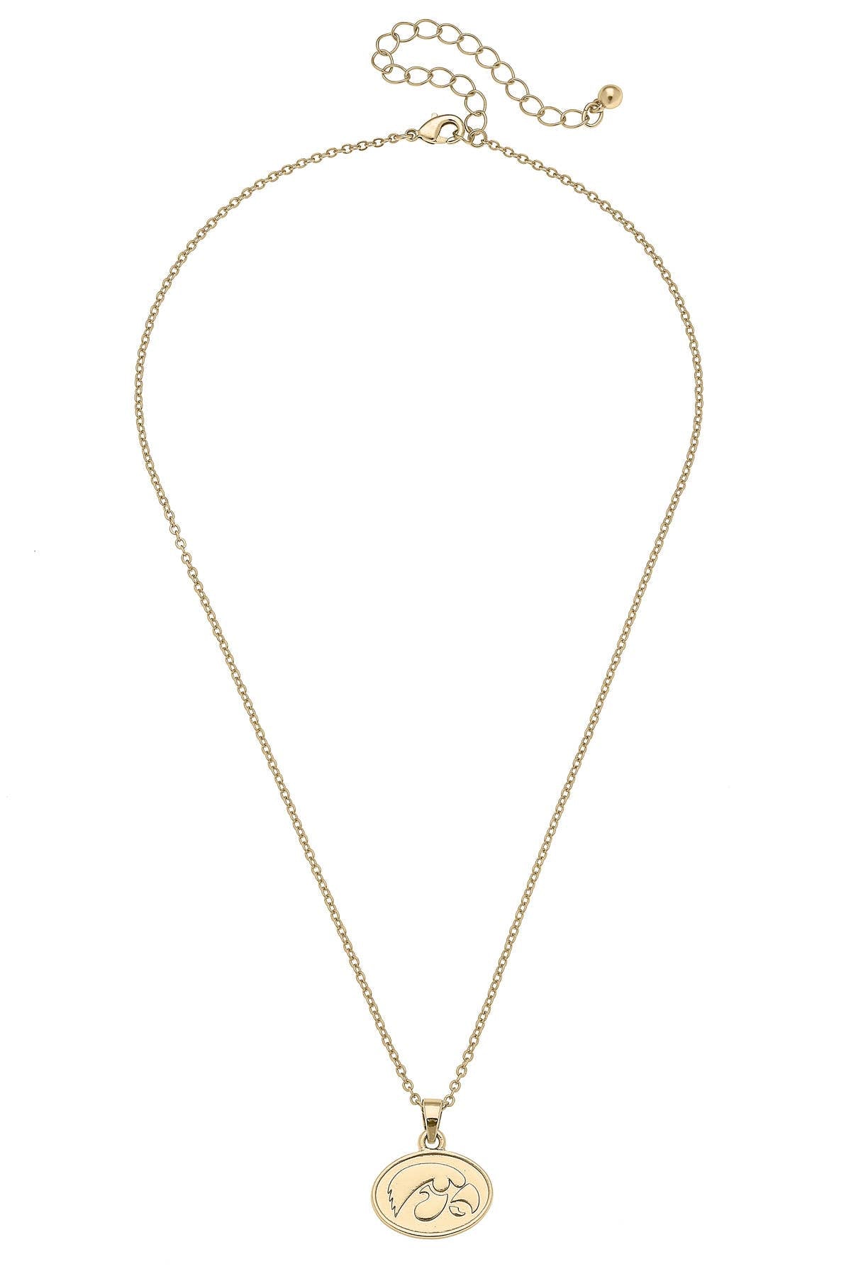 Iowa Hawkeyes 24K Gold Plated Pendant Necklace