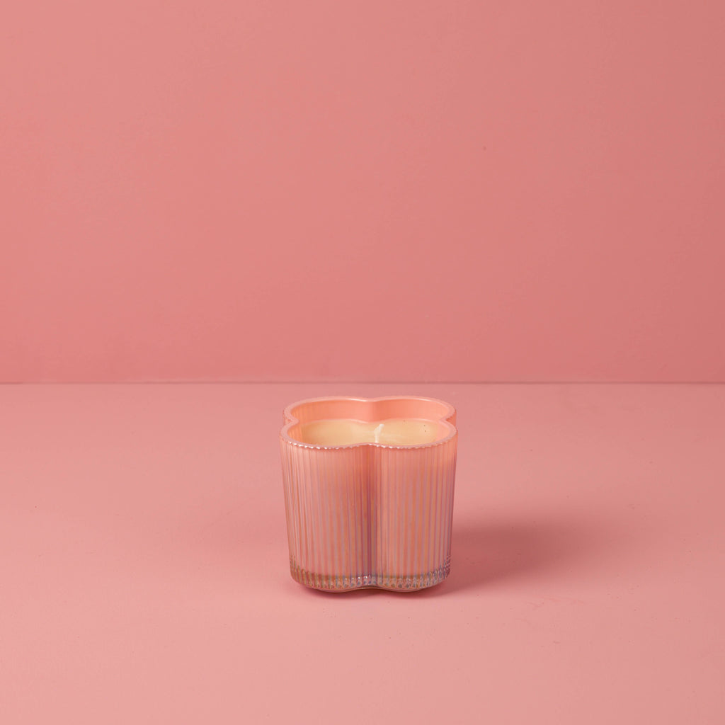 Sweet Grace Collection pink flower Candle
