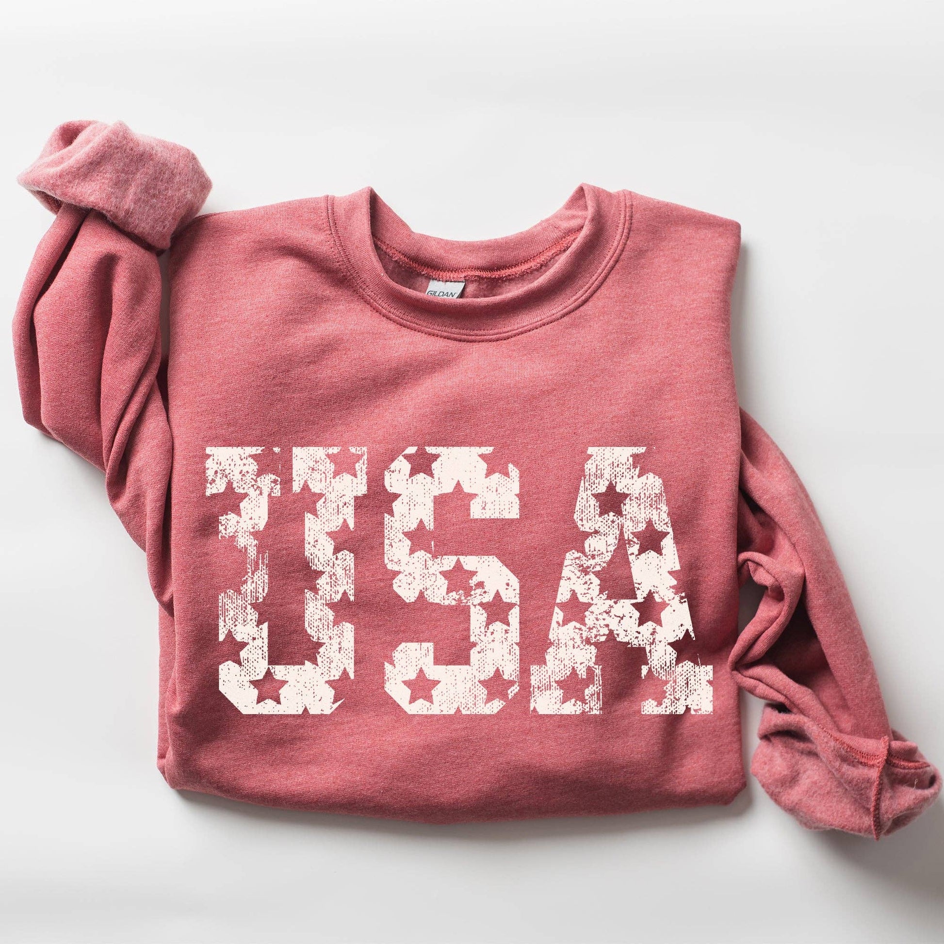 Curvy Starry USA Sweatshirt