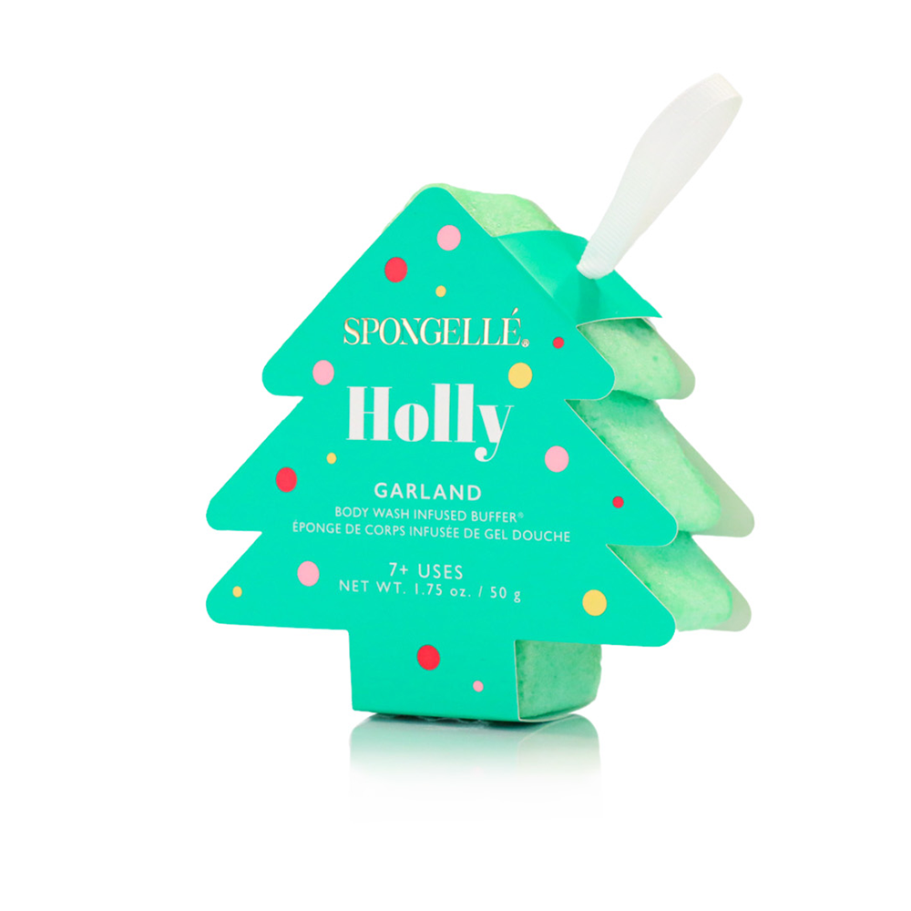 Spongelle Holiday Tree Buffer Assorted Pack - Christmas Gifts Gift Set