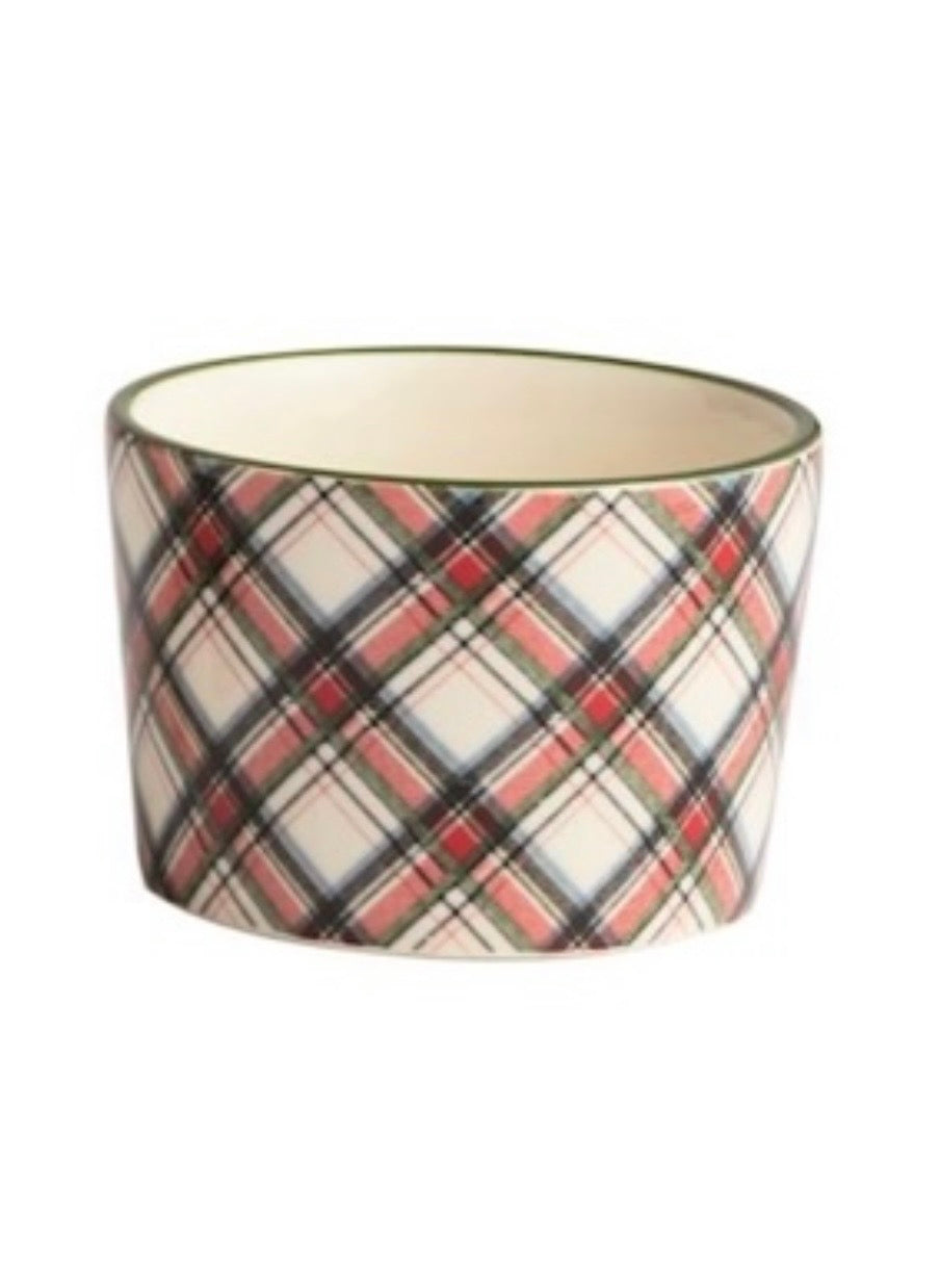 Tartan Plaid Christmas Tidbit Bowls