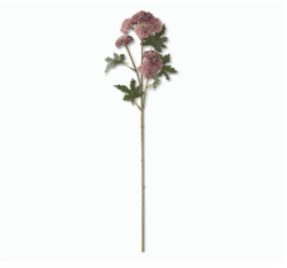 28" Pink Sedum Stem