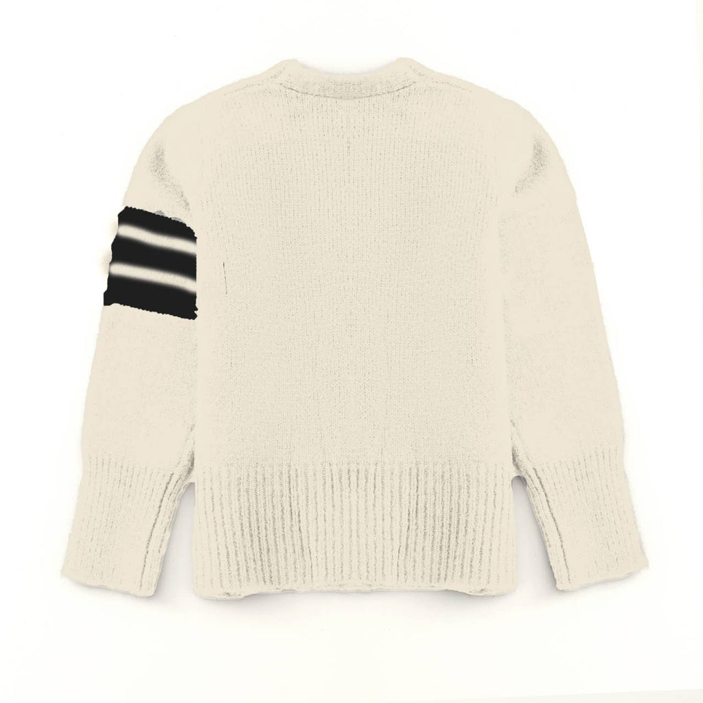 Button Front Varsity Cardigan Sweater