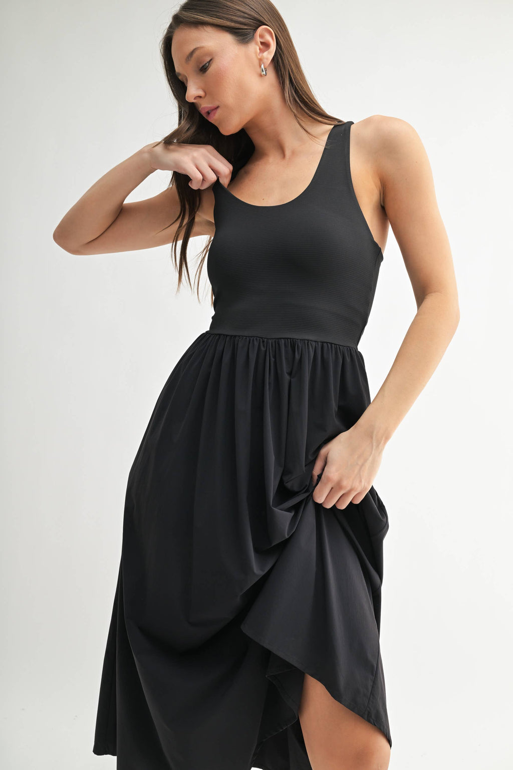 Rib Tank Midi Dress