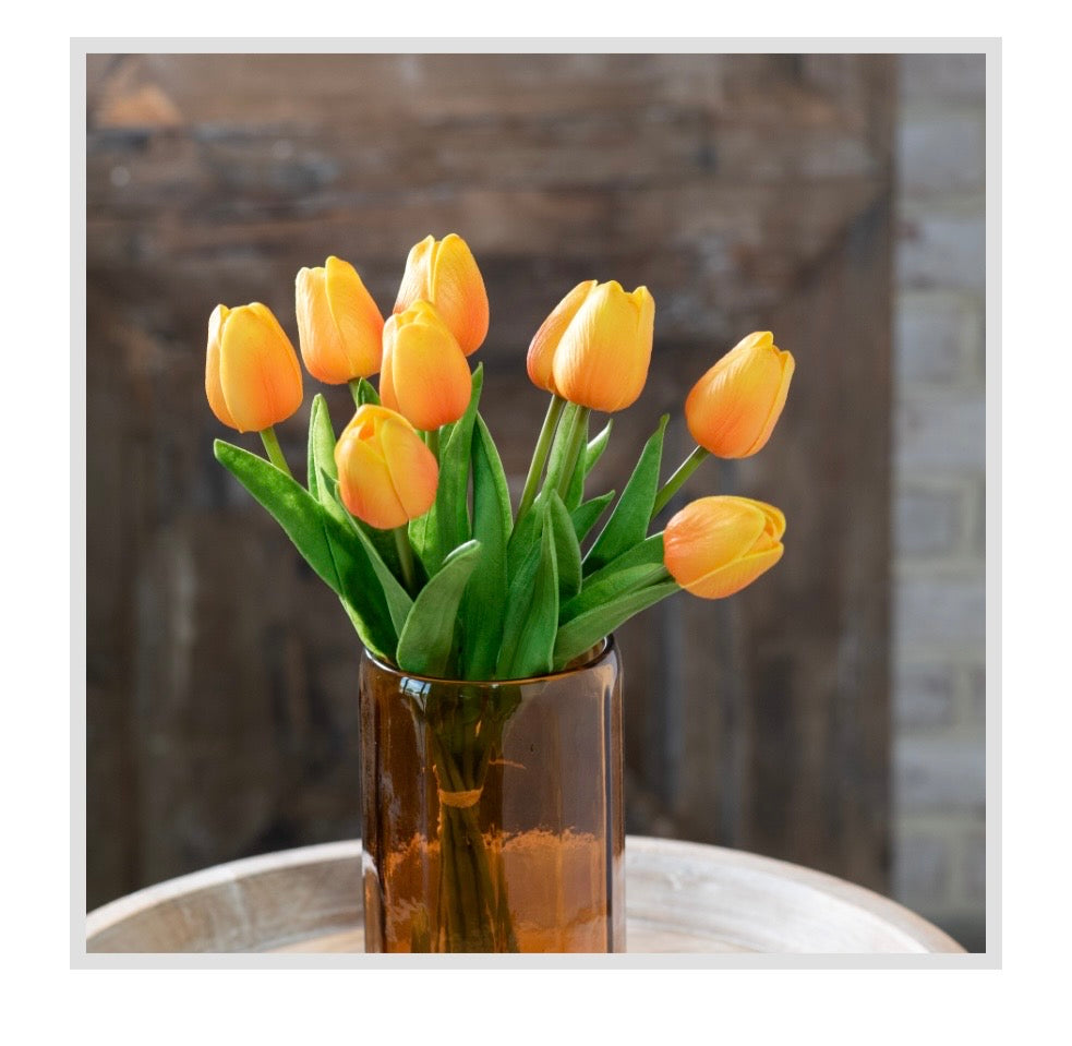 Sunset Orange Tulip Bunch