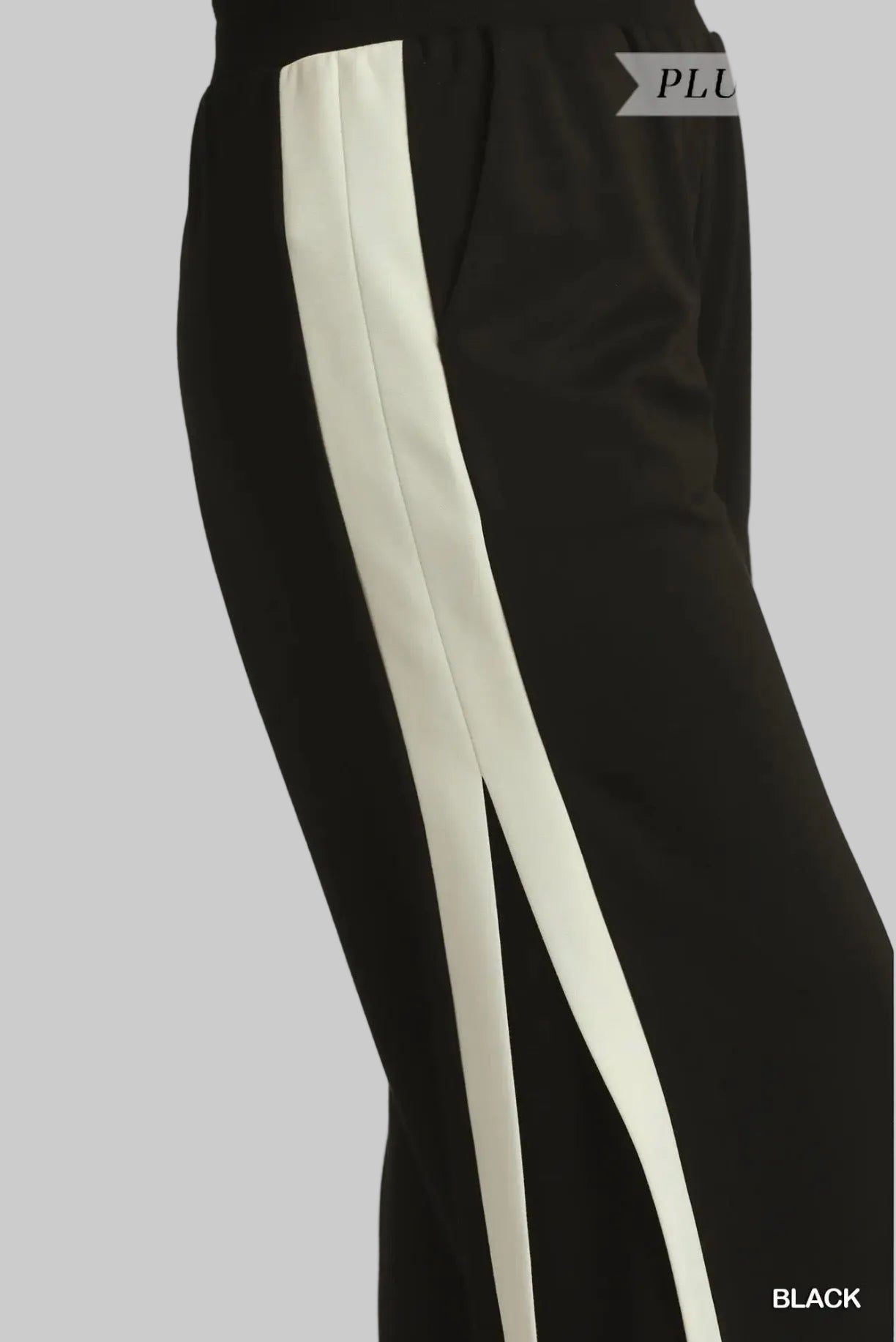 Curvy Luxe Knit Butter Soft Color Block Pant
