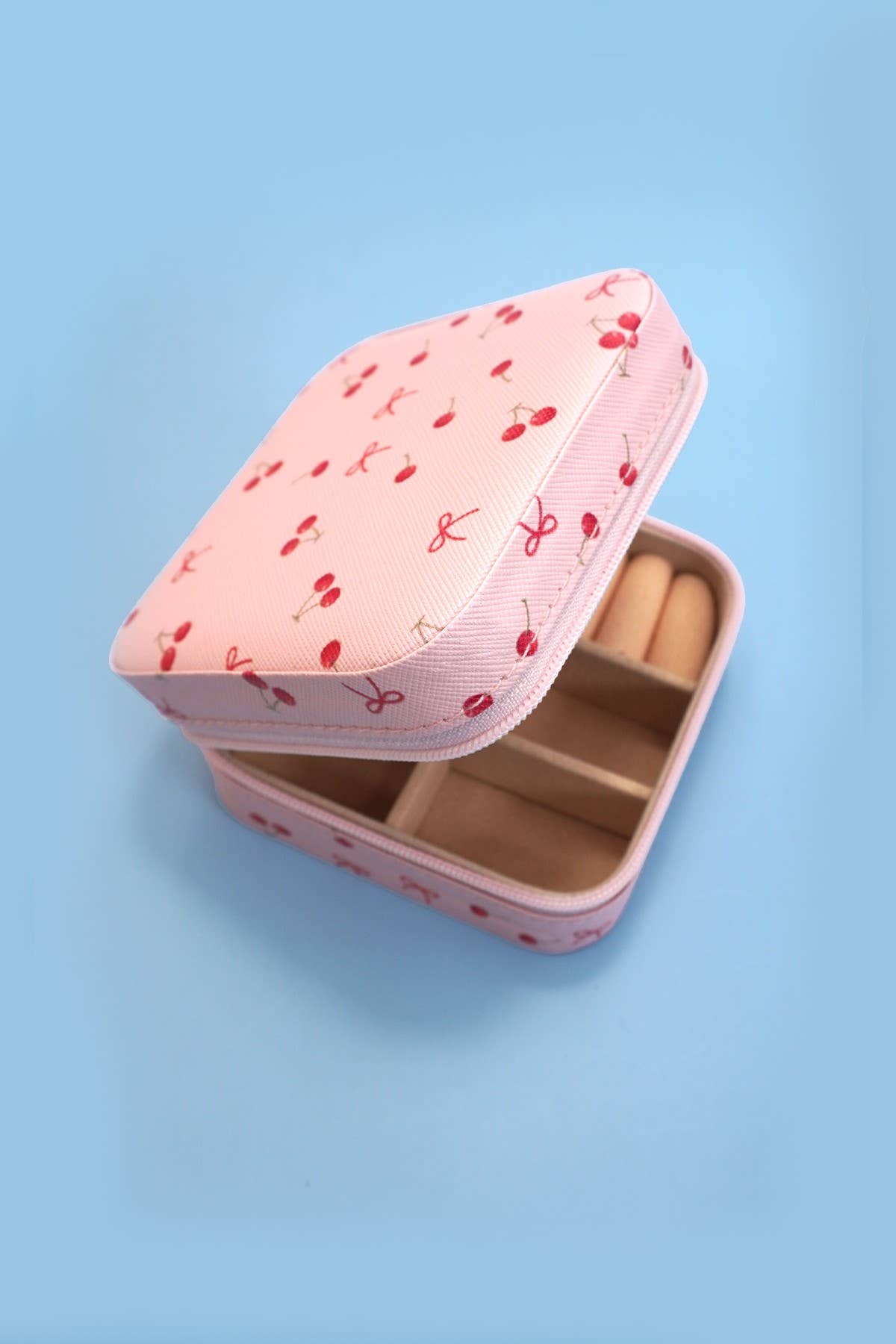 CHERRIES JEWELRY ORGANIZER TRAVEL BOX CASE