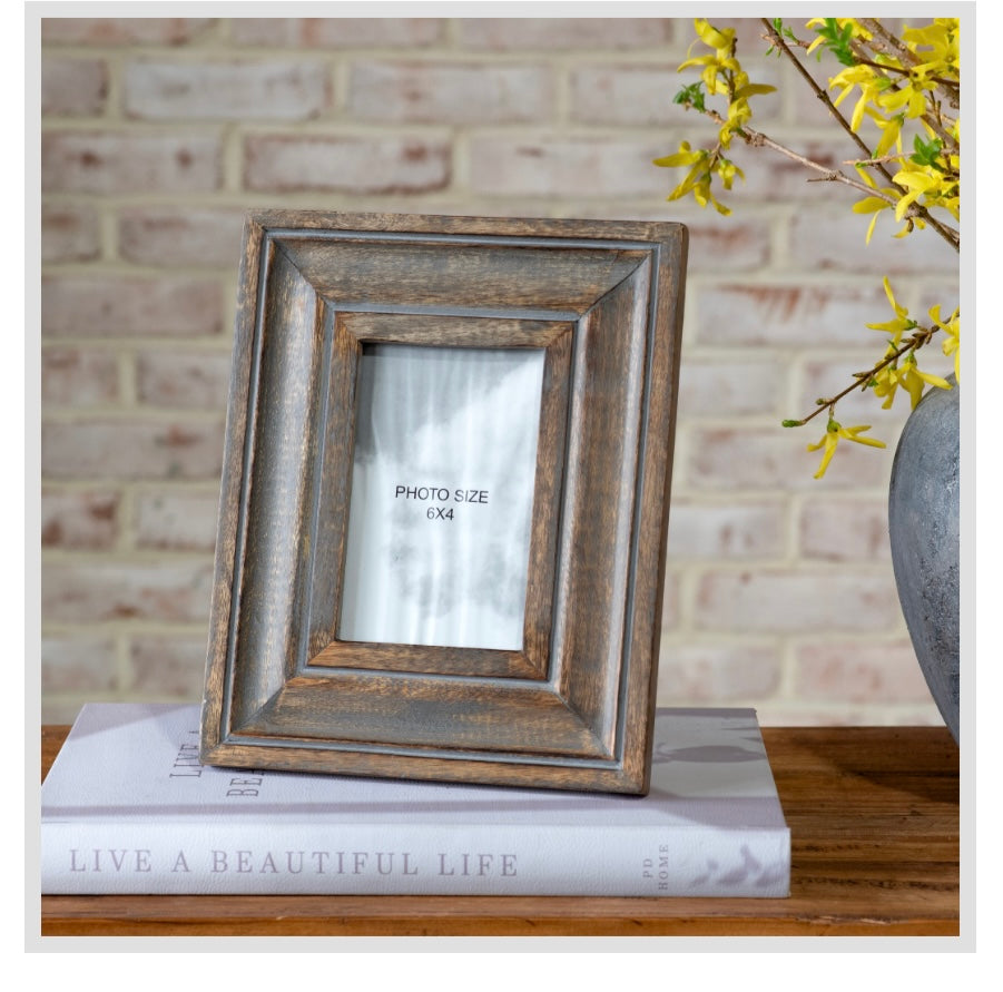 6 X 4 NAT WOOD PHOTO FRAME