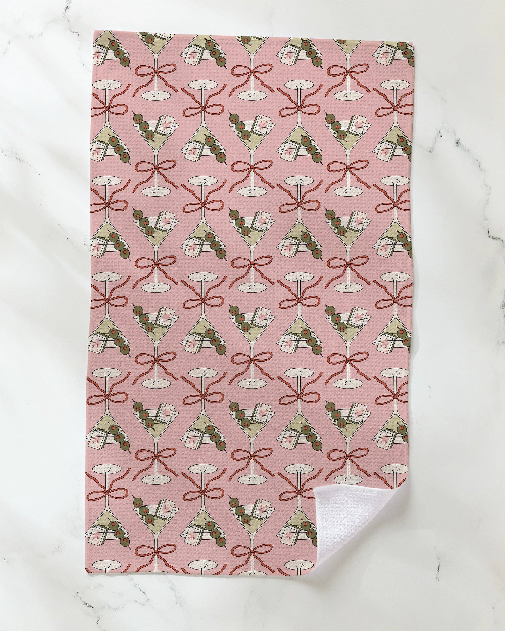 Flower-tinis Tea Towel