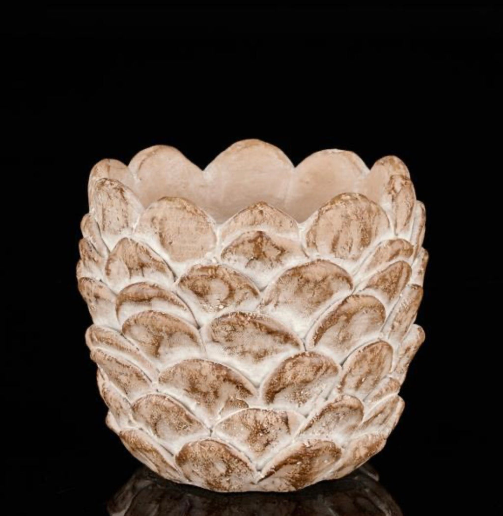 Cement Pinecone Planters