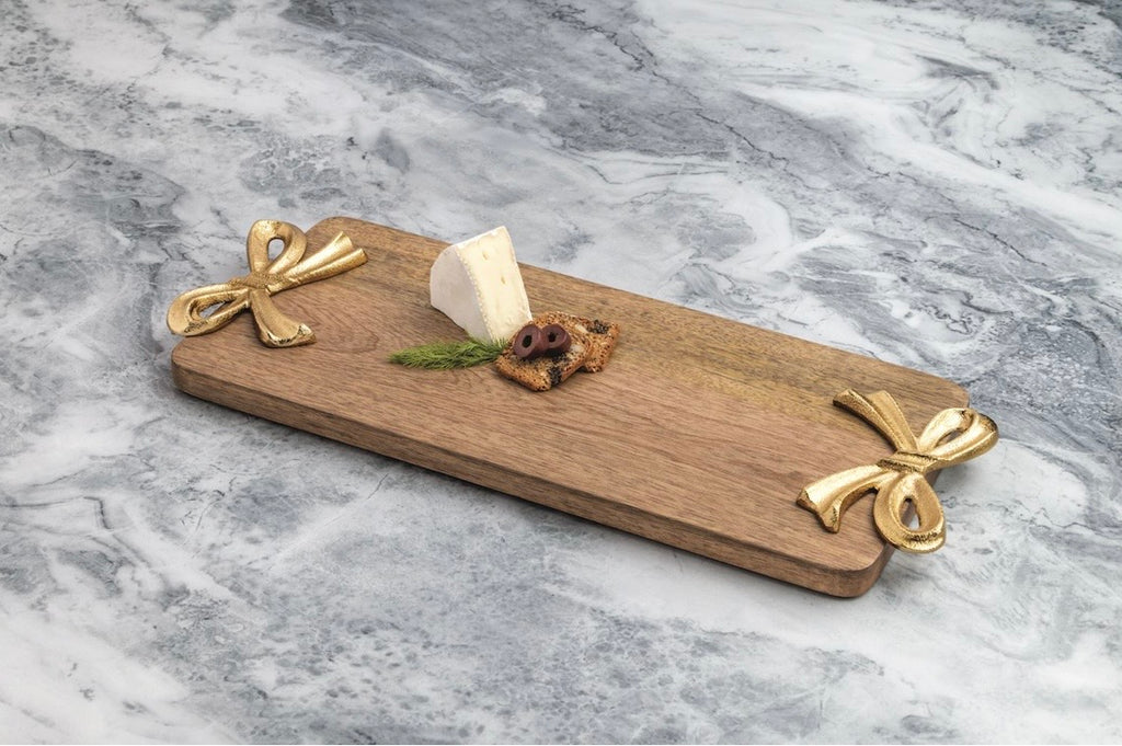 Gold Bow Cutting Board