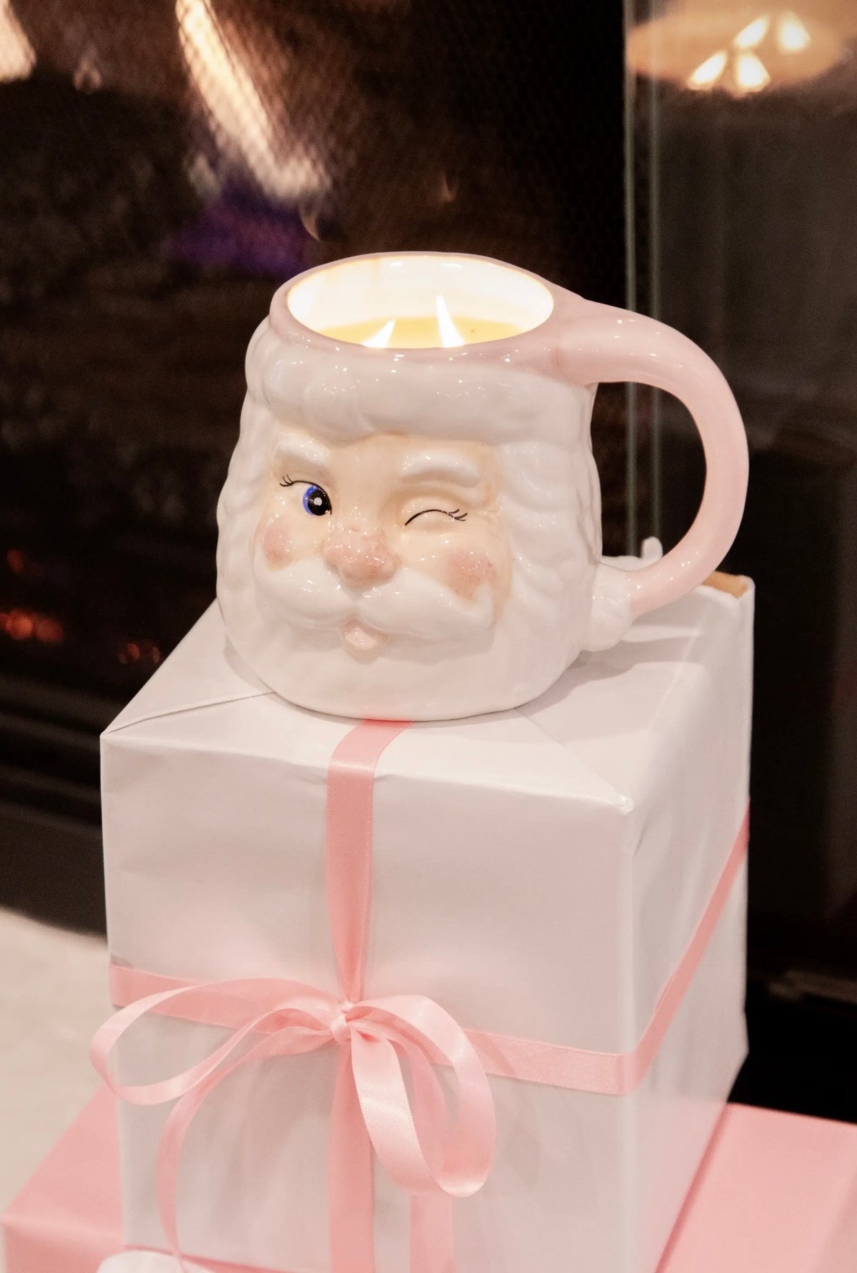 Sweet Grace Santa Mug Candle