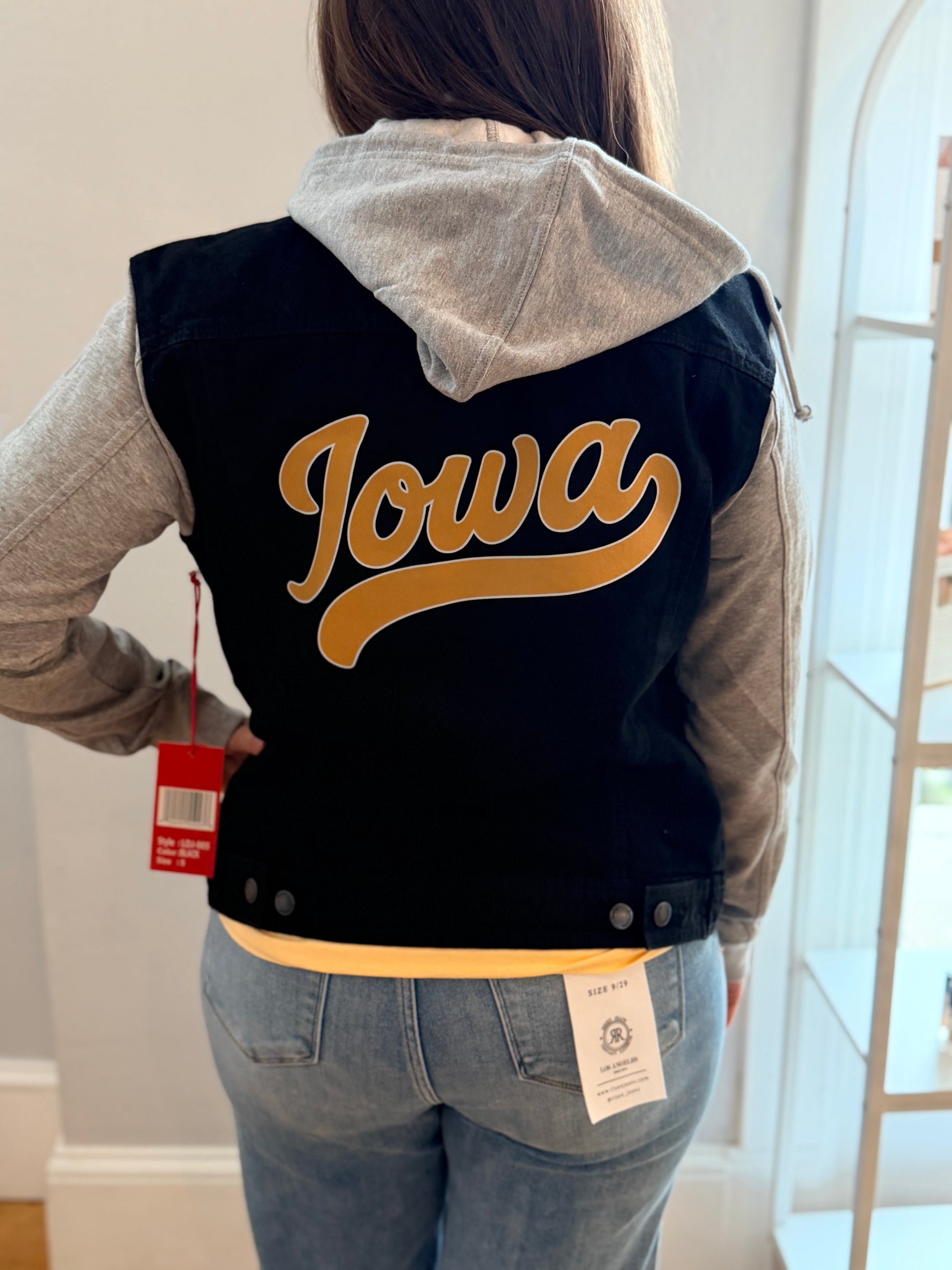 Iowa Game Day Varsity Denim Jacket