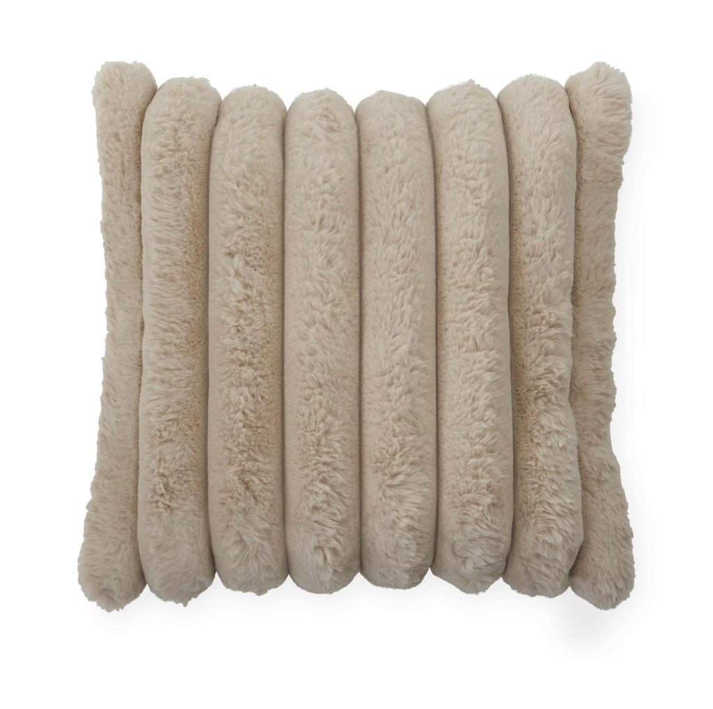 18" Square Vegan Fur Decorative Pillow
