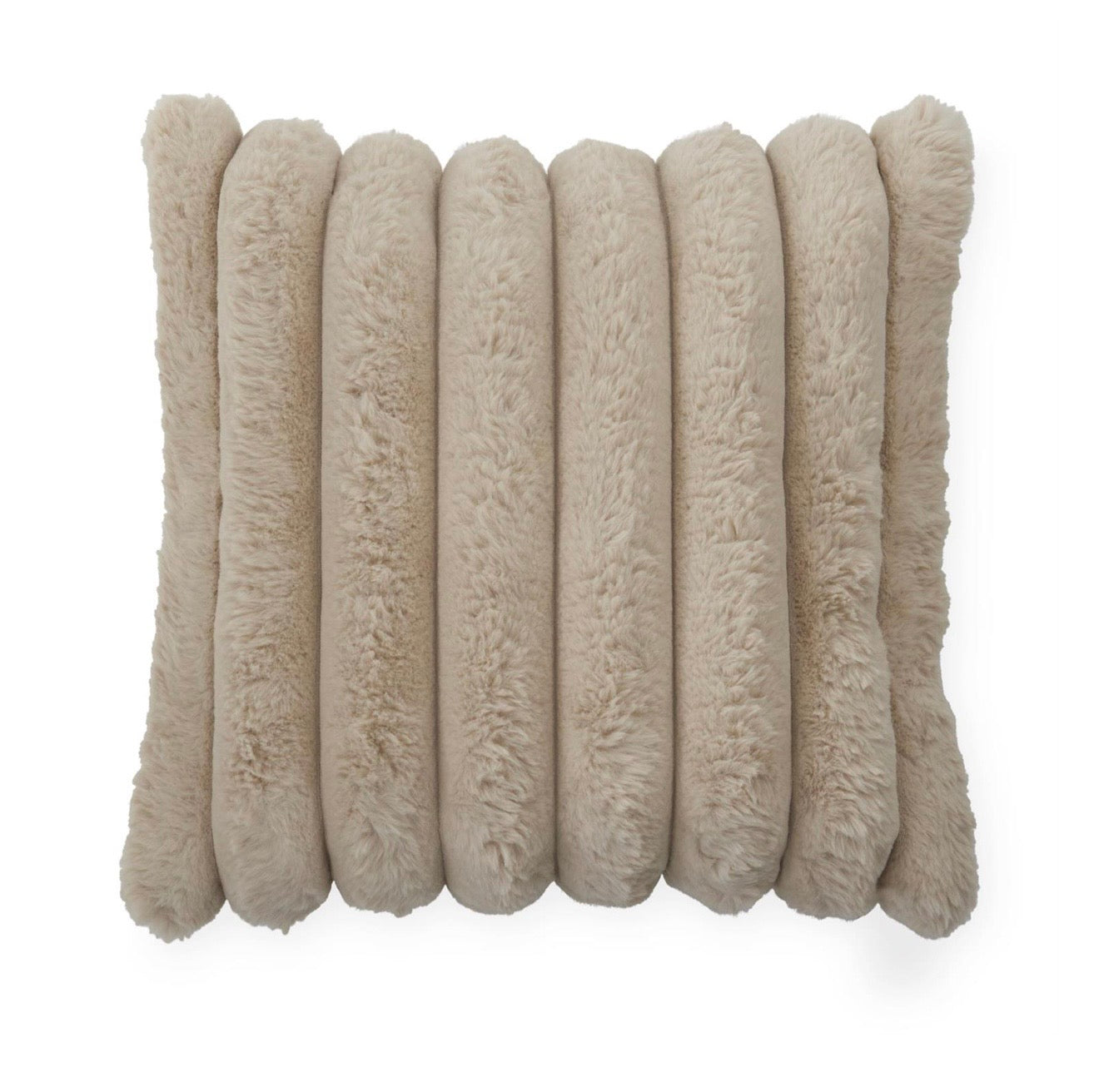 18" Square Vegan Fur Decorative Pillow