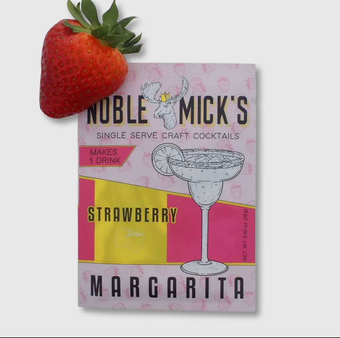 Noble Micks Singles Cocktails Strawberry Margarita