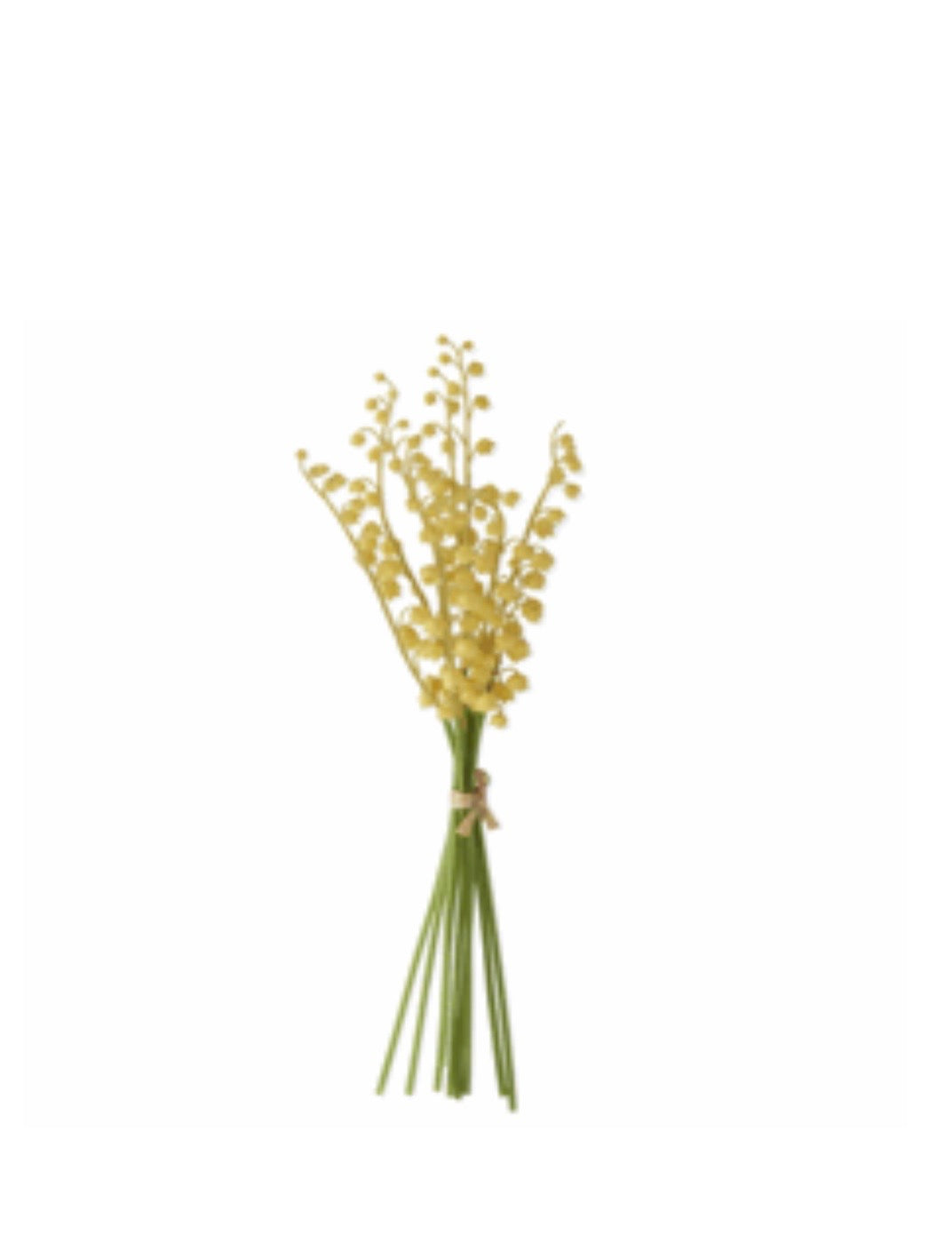 17" Light Yellow Real Touch Lily of the Valley Bunch