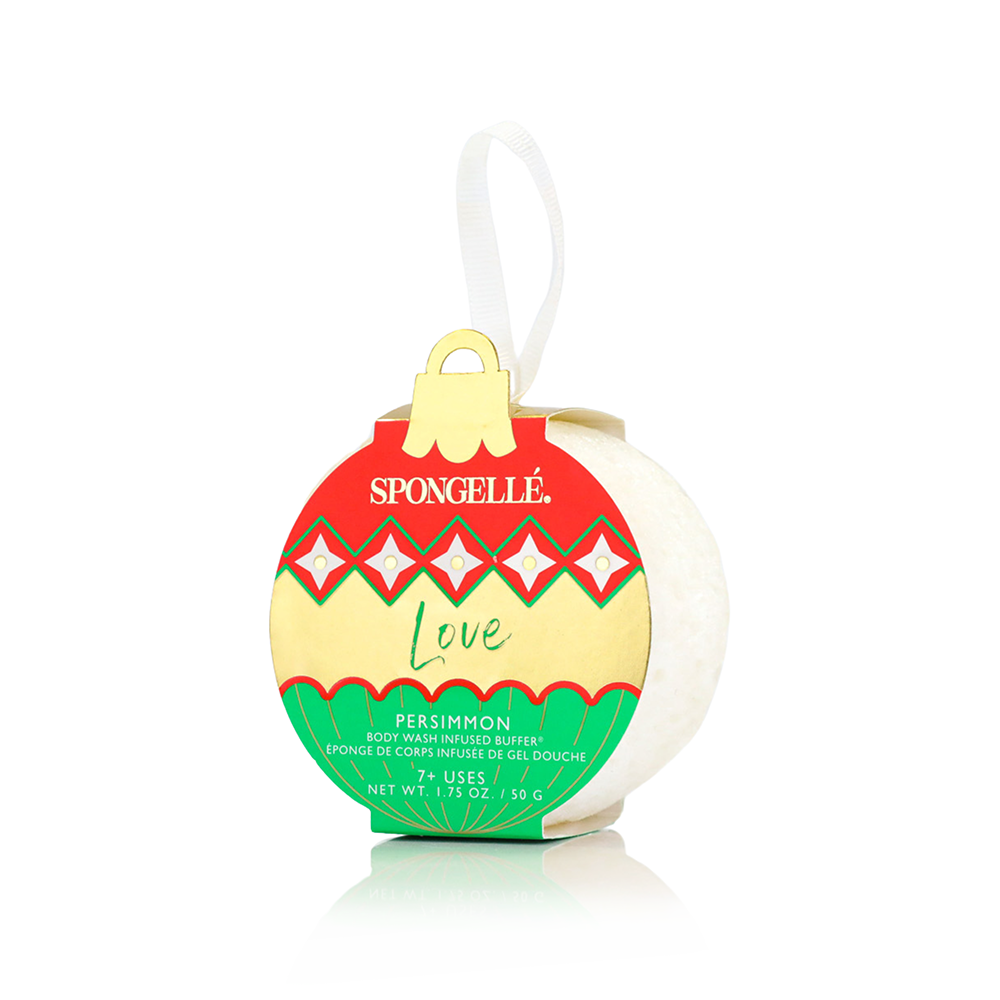 Spongelle Holiday Ornament Buffer Christmas Gift 