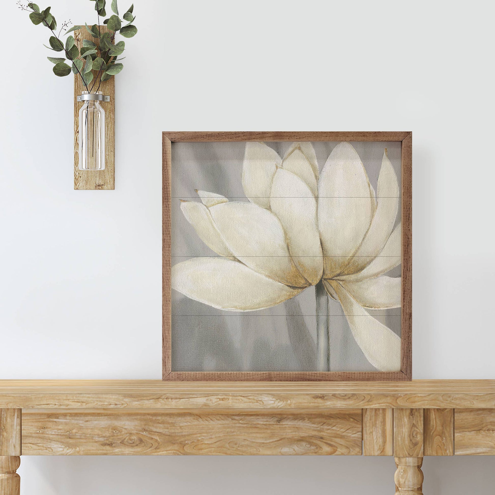 Golden Waterlily 1 Wooden Sign