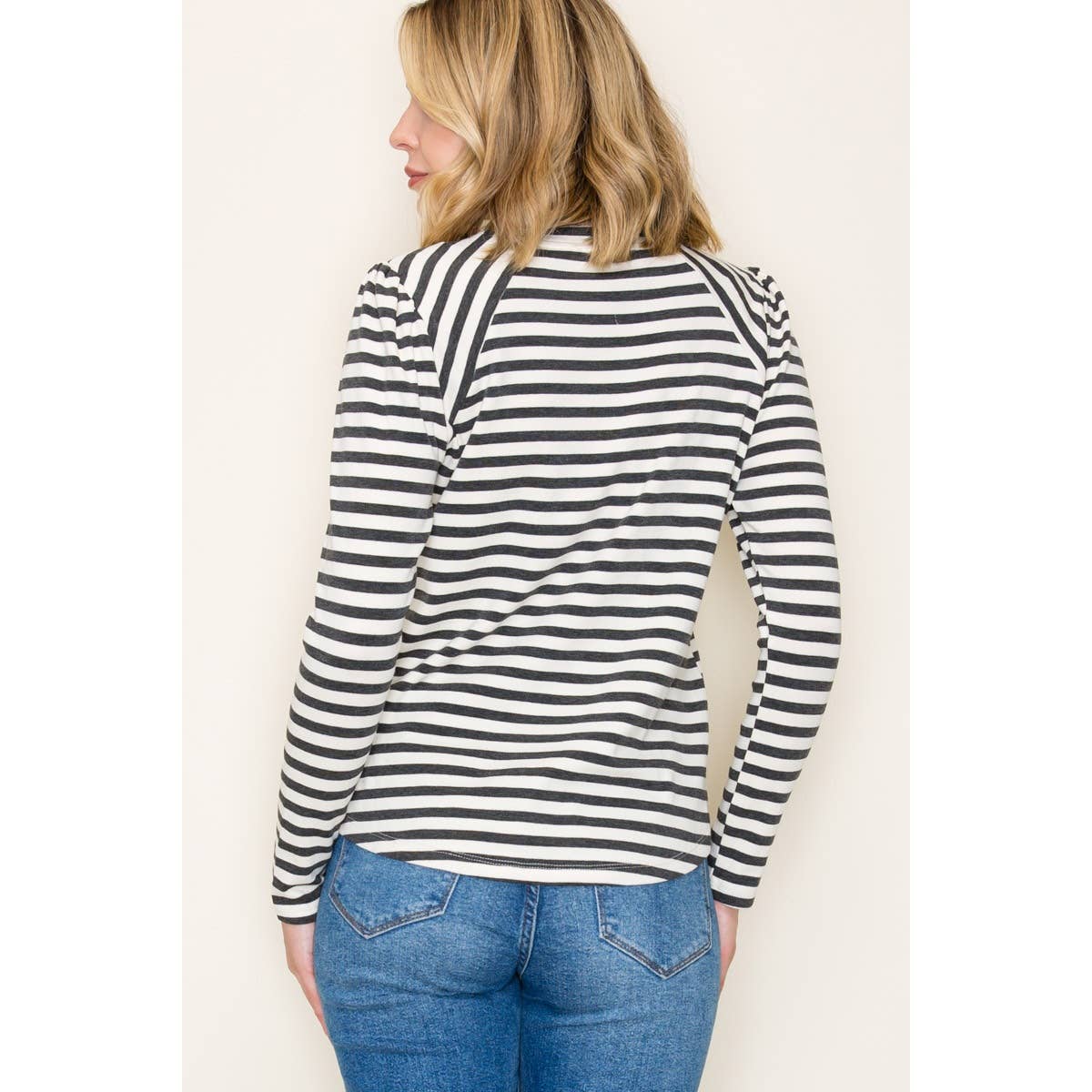 STRIPED KNIT TOP