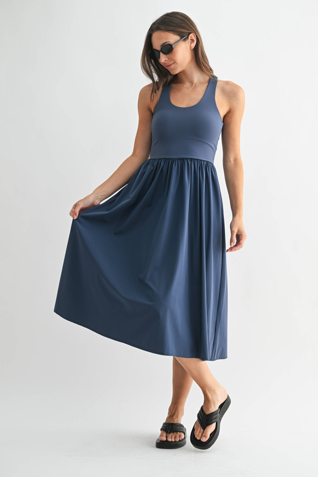 Rib Tank Midi Dress