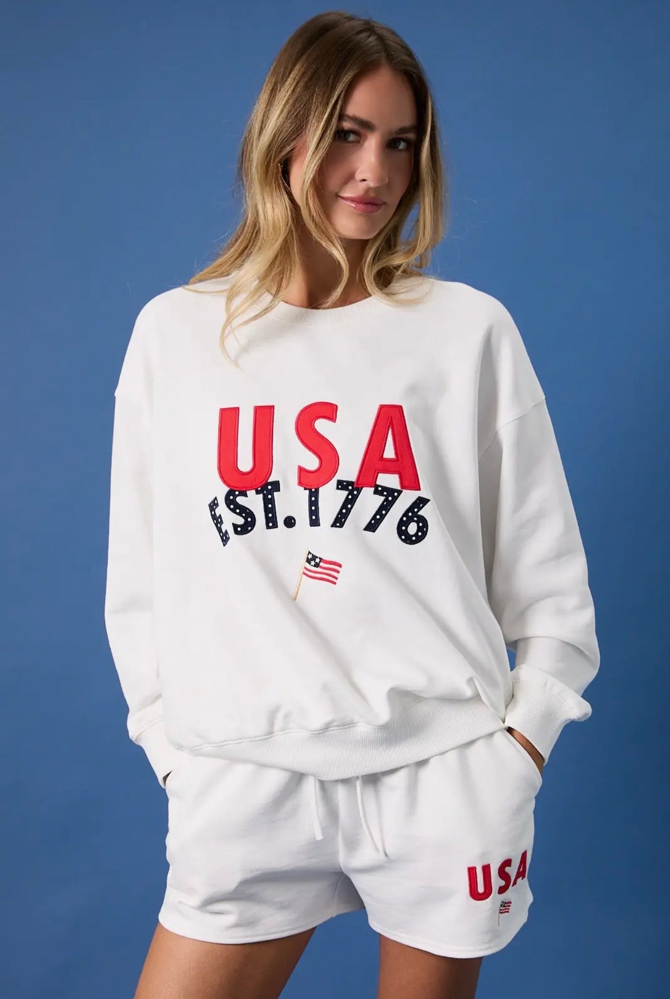 USA Est 1776 Polka Dot Sweatshirt